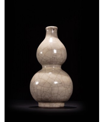 A Guan Glazed Style Hulu Vase Ming Dynasty 1368-1644